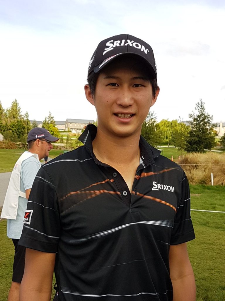 Rikuya Hoshino golf player at Handa in New Zealand
